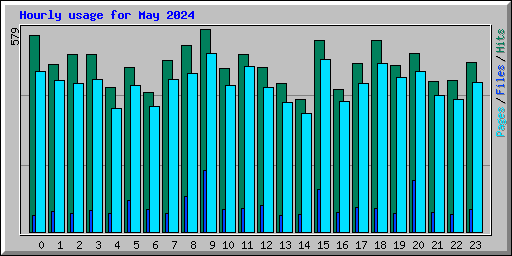 Hourly usage for May 2024